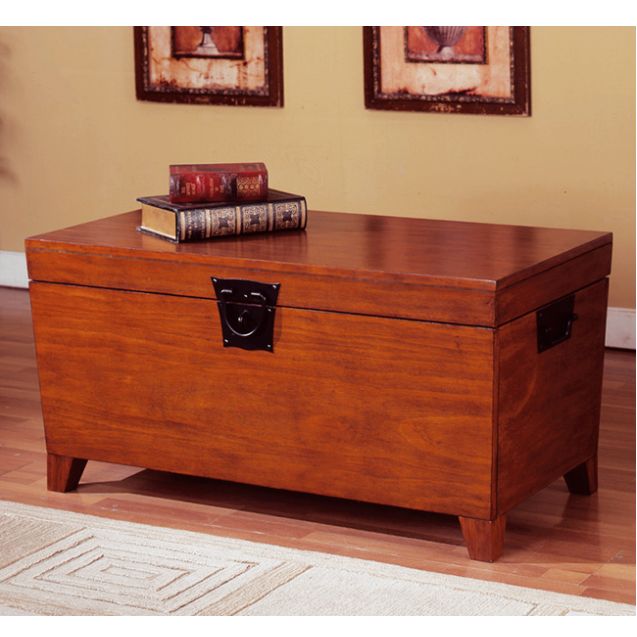 Mission Craftsman Shaker Oak Trunk Coffee Table